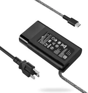New Slim HP 65W USB C Laptop Charger Replacement for HP Spectre x360,Chromebook,Elitebook x360,Envy,Elite x2 Travel Type C Power Cord Supply