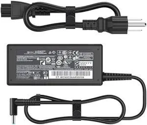 65W Laptop Charger Compatible with HP Pavilion x360 14 15 17 Envy 13 15 X360 Elitebook 840 G5, Compatible with Zbook 14u G4 G5 15u 15 G3 ProBook Chromebook Spectre Power Cord (4.5x3.0mm)