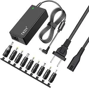 TKDY 19V 3.42A Power Supply Adapter Laptop Charger, AC 100V-240V to DC 19 Volts fit for DC in 19V Laptop LCD Monitor Speaker etc, with Replaceable Plug.