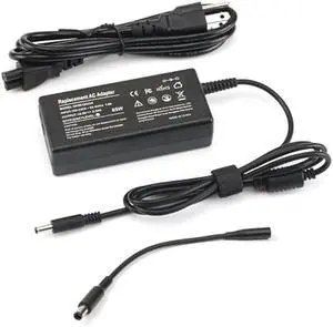 65W Laptop Charger Compatible with Dell Inspiron 15 11 13 14 17 3000 5000 7000 2-in-1 Series, 2 Tips(4.5mm & 7.4mm) Compatible with 3558 3181