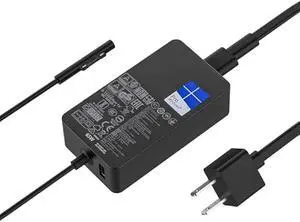 65W 44W 1796 1706 1800 1625 Laptop Charger Compatible with Microsoft Surface Pro 10 9 8 7+ 7 6 Windows 5 4 3 2 Fit Model 1876 1943 1950 1958 1866 1724 1963 1796 1769 1735 Tablet Power Supply