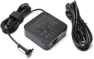 90W AC Adapter Charger Compatible for Asus N56V N56VJ K53E K55A Q550 Q550L Q550LF U56E X53E X551M X555LA R510C R510CA R510DP R510 K501U K501UX K501UW N56 N56DP N56VM N56VZ N76VJ Supply Cord