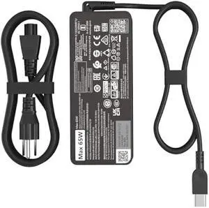 65W USB C Type C AC Charger Compatible with Lenovo Thinkpad T470 T470S T480 T480S T490 T490S T495 T495S 20HD 20HE 20JM 20HF 20HG 20V 3.25A Yoga IdeaPad Laptop Power Supply Adapter Cord