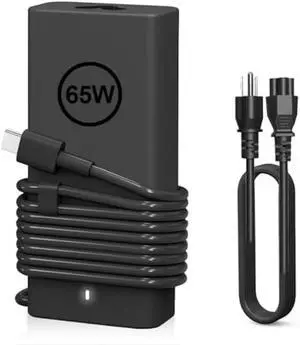 Compatible with New 65W Dell Laptop Charger USB C Charger - for Latitude 5420/5520/7420/7430/7480/7490 & Inspiron 14/16/7620/2in1 Chromebook 3100 XPS 13 LA65NM190