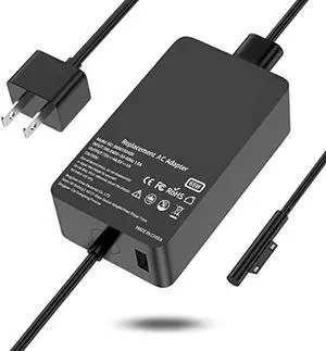 65W Laptop Charger Compatible with Microsoft Surface Pro 11 10 9 8 3 7 7+ 6 5 4 X,Compatible with Surface Windows Laptop 7 6 5 4 3 2 1,Book 3 2 1 65W 44W 36W Power Supply Cord