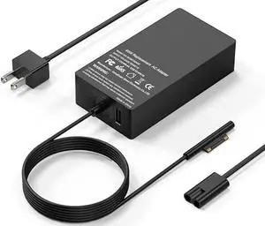 Surface Pro Charger-65W Surface Charger Compatible with Microsoft Surface Pro 9,8,7+,7,6,5,4,3,X,10,Surface Book 3,2,1,Surface Go 3,2,Surface Laptop Studio,Support 44W,36W,24W Surface Charger