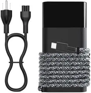 2025 New 20V 3.25A 65W USB C Tip Laptop Charger Compatible with HP Spectre X360 Elitebook Omnibook Envy x360 Chromebook Elite x2 Zbook ProBook Fast Charing AC Adapter Type C Power Cord Supply