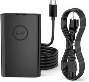 65W USB-C Laptop Charger Compatible with Dell XPS Latitude 5000 Series Laptop Cord