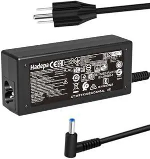 45W 19.5V 2.31A 741727-001 L25296-002/001 Laptop Charger Fit for HP 740015-002 L25296-003 213349-009 740015-001 Pavilion 13 14 15 Envy X360 15 Notebook PC Series Blue Tip Adapter Power Cord