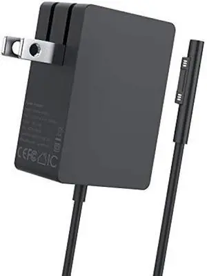 24W 15V 1.6A Surface Charger - Compatible with Surface Go 1/2/3, Pro 4/5/6, Laptop - 5.9ft Folding Power Cable