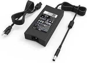 Replacement for Dell 130W 7.4mm Tip AC Adapter Charger PA-4E LA130PM121 DA130PE1-00 JU012 CM161 Inspiron 15 7000 7559 G3 G5 Charger d6000 Docking Station Laptop Power Cord