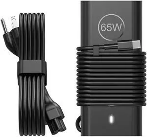 65W USB C Laptop Charger Compatible with Dell Latitude 3450 5350 5420 5430 e5430 5440 e5440 5450 5520 5530 5540 5550 7420 7430 7440 7450 7420 Inspiron 14 16 XPS 13 Chromebook 3100 Type C Power Cord