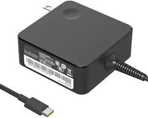 65w USB Type C Ac Charger for Lenovo ThinkPad X1 T480 T490 T570 T580 Yoga C930 C940 C740 Chromebook C330 S330 100e 300e 500e Laptop Power Adapter