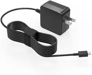 Laptop Charger Fit for Asus Chromebook Flip C100P C100PA C100 C201P C201PA C201 Notebook, (UL Safety Certified) (Not Fit USB C), Special USB 6 pin Connector, 24W