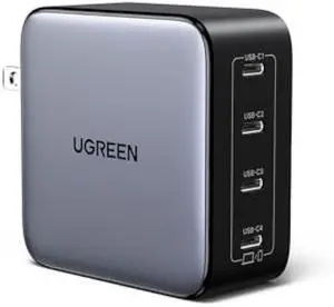 UGREEN Nexode 100W GaN USB C Wall Charger, 4-Port Type-C Fast Charger Compatible with MacBook Pro/Air, Dell XPS, iPhone 17/16/15 Series, Galaxy S25/S24, Pixel 10/9, iPad Air, Steam Deck