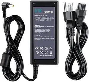 Dtk 19V 3.42A 65W Ac Adapter for Acer Laptop Computer Charger Notebook PC Power Cord Supply Source Plug Connector Tip Size: 5.5 x 1.7mm (Not fit 3.0x1.1mm)