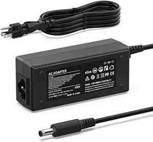 VUOHOEG 45W Laptop Charger Compatible with Dell Inspiron 11 3000 (3152/3153/ 3157/3162/ 3168/3179, Inspiron 13 5000 2-in-1 (5368/5378/ 5379), XPS 13 (9343/9350/ 9360) 19.5V 2.31A, 4.5×3.0mm Tip