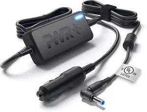 CAR Charger 90W 65W 45W for HP-Envy-Pavilion Touchsmart-Sleekbook 15 17 M6 M7 Series; Hp Spectre X360, Pro x360 G2; Pavilion X360 EliteBook X360 DC Auto Adapter Power Cord Extra Long 10 Ft