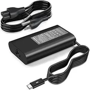 65W 45Watt USB-C Laptop Charger Compatible for Dell Latitude 5550 5440 7440 3540 5520 7420 7410 5420 5530 3420 3330 5570 7390 3410 5500 9315 9300, XPS 13, Chromebook 3100 Type C Power Adapter