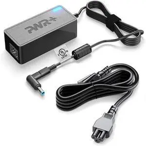 Charger for HP Laptop 65W 45W Computer Charger Smart Blue Tip Power Adapter - UL Listed, Extra Long Cord, Fast Charge