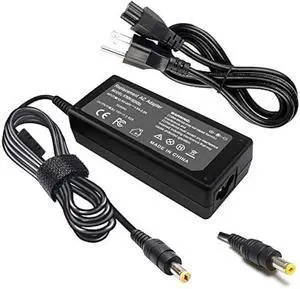 65W 19V 3.42A AC Adapter Charger Compatible with Acer Aspire V5 V3 V7 S3 E1 R3 R7 M5 E1 5349 5750 5250 7560 AS7750, Monitor S202HL H236HL G246HL H276HL G276HL S220HQL HN274H PA-1650-86 Power Supply