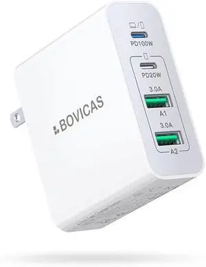 USB C Wall Charger Block, 140W GaN 4-Port Fast Charger Charging Station Hub,100W Laptop Adapter for MacBook Pro/Air, iPad Pro, Galaxy S23, Dell XPS 13, Note 20/10+, iPhone 17/Pro, Steam Deck, and More