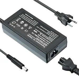 65W 45W Laptop Charger Compatible with Dell Inspiron 11/13/14/15/17 3000 5000 7000 Series(3583 5570)Latitude E5450 XPS 13-65 Watt 45 Watt AC 2-in-1 Computer Adapter Power Cord(4.5 * 3.0mm Jack)