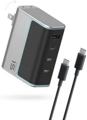 CUKTECH 15 140W USB C Charger, 4-Port Foldable Laptop Block, Advanced GaN Power Adapter, PD3.1 Fast Charging Wall Charger for MacBook, iPhone 16 Series, Samsung Galaxy, iPad, Pixel, and More