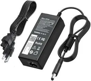 4.5mm TIP 65W Charger for Dell Laptop Charger,AC Power Adapter for Dell Latitude 15 3000 5000 15-3520 3552 3555 3558 3565 3567 5558 Power Adapter Supply (not VGN-CR240E)