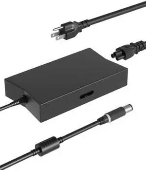 130W 7.4mm Tip Charger Compatible with Dell G3 G5 inspiron 7559 7577 7567 5577 Precision 3541 3520 3530 3551 XPS L502x L702x Laptop, WD15 WD19 Dock, LA130PM121 Adapter