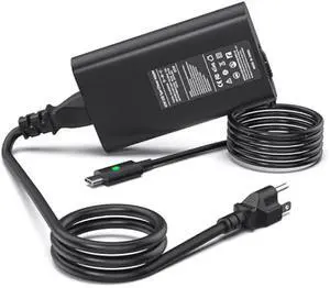 65W/watt Dell USB-C Laptop Charger Slim Power Adapter, for Dell Latitude 5289 5420 5289 5590 7420 7390 7490, Dell XPS 13 9360 9365 9370 9333 9380 Computer AC Adapter Power Cord