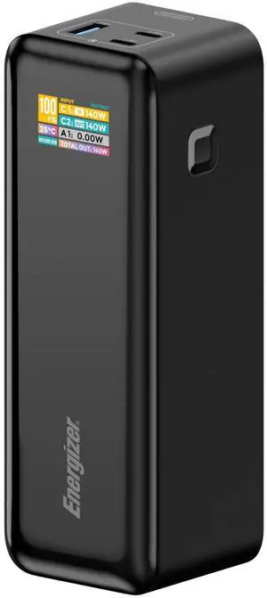 Energizer Power Bank 27000mAh with PD 140W USB-C Outputs Fast Charging Battery Pack USB-A 30W with Intelligent Digital LCD Display for Laptop, Tablet, Smartphone and etc_XP27000PD