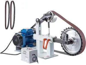 1500W 2HP Belt Sander Grinder, 2" x 82" Variable Speed Belt Grinder for Metalworking, 3 in 1 Belt Sander Polisher with 3 Grinding Moulds & Flat Platen Tool Rest for Knife Making 1500W 2HP Belt Sander Grinder, 2" x 82" Variable Speed Belt Grinder for Metalworking, 3 in 1 Belt Sander Polisher with 3 Grinding Moulds & Flat Platen Tool Rest for Knife Making