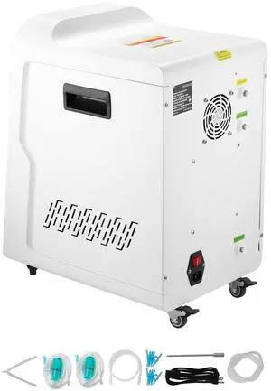 Hydrogen Inhalation Machine, 99.99% High Purity Hydrogen Inhaler, HO-Separated 1800ml/min Dual Port Hydrogen Oxygen Inhaler, Hydrogen-Rich Water Generator with Wheels for Home Travel