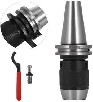 Integrated CAT40 Collet Chuck Keyless Drill Chuck 1/2 inch for CAT40 CNC Engraving Machine & Milling Lathe Tool (CAT40)