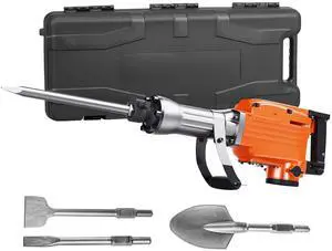 VEVOR Demolition Jack Hammer Concrete Breaker 2200W Electric Hammer 4 Chisel Bits VEVOR Demolition Jack Hammer Concrete Breaker 2200W Electric Hammer 4 Chisel Bits
