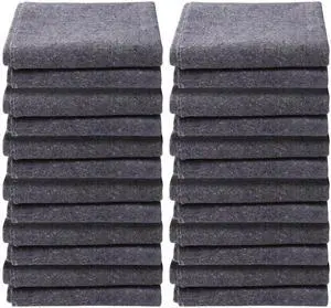 Moving Blankets, 72" x 54", 21 lbs/dz Weight, 12 Packs, Professional Recycled Cotton Packing Blanket, Large Heavy Duty Shipping Mover Pads Perfect for Protecting Furniture, Floors, Appliances