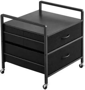 Mini Fridge Stand with Storage 176 lbs Black Mini Fridge Table 2 Drawers Mini Fridge Stand with Storage 176 lbs Black Mini Fridge Table 2 Drawers