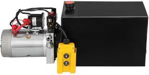 Hydraulic Pump Electric Hydraulic Pump 20 Quart Double Acting Metal Reservoir for Dump Trailer