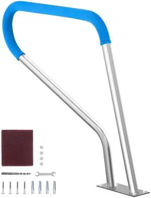 Pool Handrail 39 x 32 inch Stainless Steel with Base Plate for Spas Pool Handrail 39 x 32 inch Stainless Steel with Base Plate for Spas
