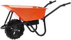 VEVOR Electric Wheelbarrow Cart, 500W Powered Utility Garden Wagon Dump Cart, 4 Cu. Ft. Load & 330 lbs Capacity with Metal Handle & 16" Track Wheels, One Wheel Barrow Yard Cart & Wagons for Lawn Farm VEVOR Electric Wheelbarrow Cart, 500W Powered Utility Garden Wagon Dump Cart, 4 Cu. Ft. Load & 330 lbs Capacity with Metal Handle & 16" Track Wheels, One Wheel Barrow Yard Cart & Wagons for Lawn Farm