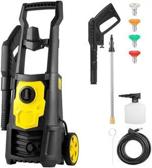 VEVOR Electric Power Washer, 2000 PSI, Max 1.65 GPM Pressure Washer w/ 30 ft Hose & Reel, 5 Quick Connect Nozzles, Foam Cannon, Portable to Clean Patios, Cars, Fences, Driveways, ETL Listed VEVOR Electric Power Washer, 2000 PSI, Max 1.65 GPM Pressure Washer w/ 30 ft Hose & Reel, 5 Quick Connect Nozzles, Foam Cannon, Portable to Clean Patios, Cars, Fences, Driveways, ETL Listed