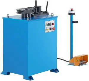 Electric Tube Bending Machine, 1.5 KW Electric Tube Bender for 5/8 to 1-1/2 inch Pipes, Pipe Bender Machine with 5 Set Dies, Manual & Auto Modes and 180° Max Bending Angle (220V 60Hz 3-Phase)