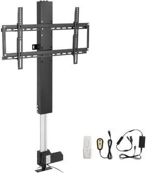 Automated TV Elevator, 20" Stroke for 28-32" TVs. Remote-Controlled, Adjustable Height 30-50", Supports up to 132 lbs