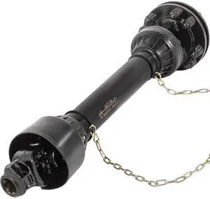 PTO Shaft, 1-3/8 6 Spline Tractor and Implement Ends PTO Driveline Shaft, Series 4 Tractor PTO Shaft, 43-59 Brush Hog PTO Shaft with Slip Clutch Black, for Finish Mower, Rotary Cutter