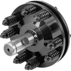 Slip Clutch, 1 3/8\" PTO Slip Clutch, Smooth Round Ends PTO Friction Clutch, Carburized Steel Tractor Slip Clutch, Adjustable Rotary Cutter Slip Clutch, Black Brush Hog Slip Clutch for PTO Shaft