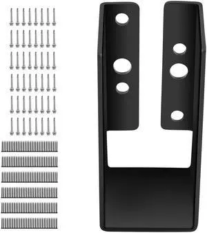 Concealed Joist Hanger, 2"x4" Outdoor Accent Concealed-Flange, Pack of 24 Concealed Joist Bracket, Q235 Steel Plate Powder-Coated Concealed Face Mount Joist Hanger Inner 40x91 mm for Beam Swing