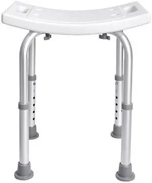 Shower Chair, Adjustable Height Shower Stool with Built-in Handles, Shower Seat for Inside Shower or Tub, Non-Slip Bench Bathtub Stool Seat for Elderly Disabled Handicap, 158.8 kg Capacity Shower Chair, Adjustable Height Shower Stool with Built-in Handles, Shower Seat for Inside Shower or Tub, Non-Slip Bench Bathtub Stool Seat for Elderly Disabled Handicap, 158.8 kg Capacity