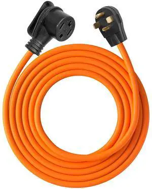 25 ft Dryer Extension Cord, 4-Prong NEMA 14-30P to 14-30R Dryer Cord, 125V/250V, STW 10AWG/4C, 30A, Pure Copper Wire Cable with Black Non-woven Bag and PVC Cable Tie, for Outdoor & Indoor Use 25 ft Dryer Extension Cord, 4-Prong NEMA 14-30P to 14-30R Dryer Cord, 125V/250V, STW 10AWG/4C, 30A, Pure Copper Wire Cable with Black Non-woven Bag and PVC Cable Tie, for Outdoor & Indoor Use