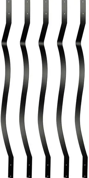 Deck Balusters, 61 Pack Metal Deck Spindles, 29.5\"x1\" Staircase Baluster with Screws, Aluminum Alloy Deck Railing for Wood and Composite Deck, Stylish Baluster for Outdoor Stair Deck Porch